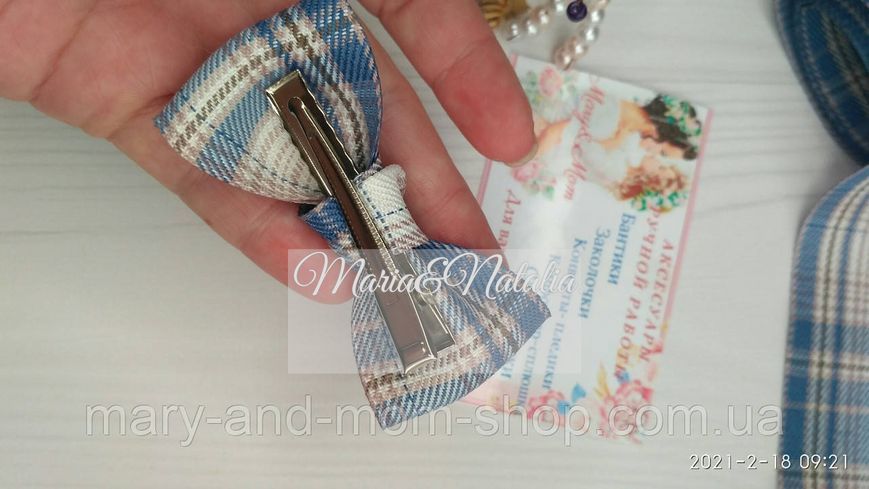 Бантик із тканинної стрічки, бантик для перших хвостиків. 1360662216 фото
